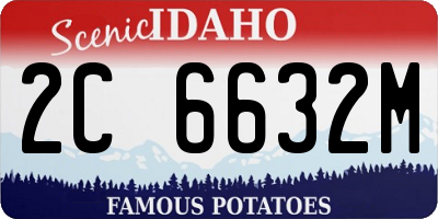 ID license plate 2C6632M