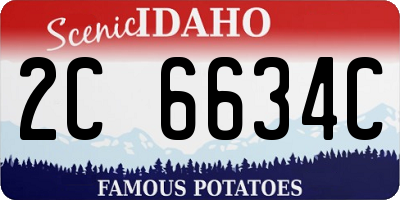 ID license plate 2C6634C