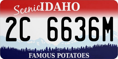 ID license plate 2C6636M