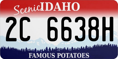 ID license plate 2C6638H