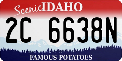 ID license plate 2C6638N