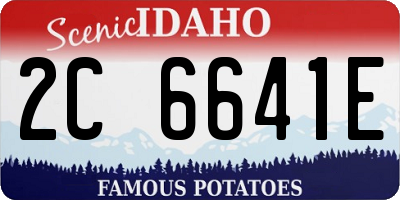 ID license plate 2C6641E