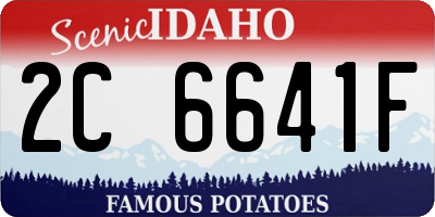 ID license plate 2C6641F