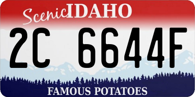 ID license plate 2C6644F