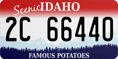 ID license plate 2C6644O