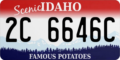 ID license plate 2C6646C