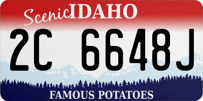 ID license plate 2C6648J