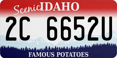 ID license plate 2C6652U