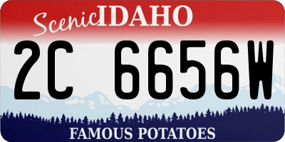 ID license plate 2C6656W