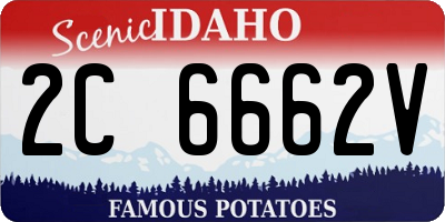 ID license plate 2C6662V