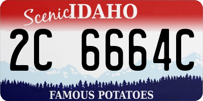 ID license plate 2C6664C