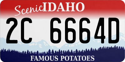 ID license plate 2C6664D
