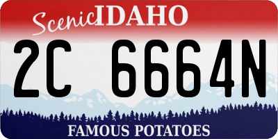 ID license plate 2C6664N