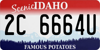 ID license plate 2C6664U