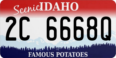 ID license plate 2C6668Q