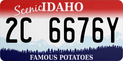 ID license plate 2C6676Y