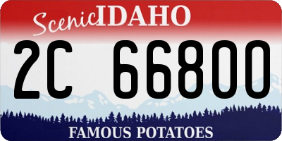ID license plate 2C6680O