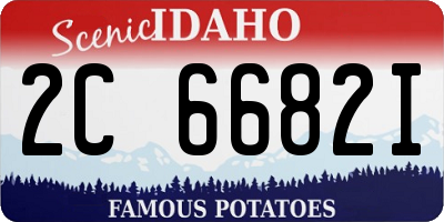 ID license plate 2C6682I