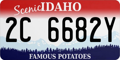 ID license plate 2C6682Y