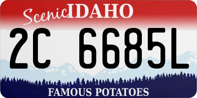 ID license plate 2C6685L