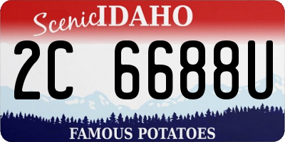 ID license plate 2C6688U