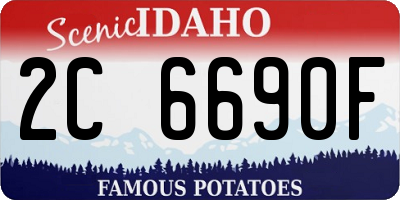 ID license plate 2C6690F