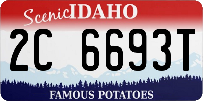 ID license plate 2C6693T