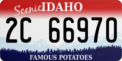 ID license plate 2C6697O
