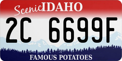 ID license plate 2C6699F