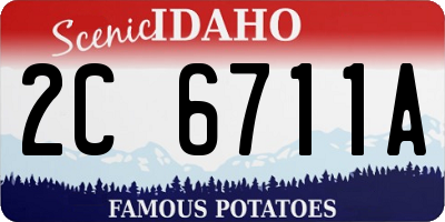 ID license plate 2C6711A