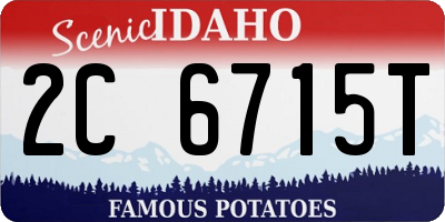 ID license plate 2C6715T