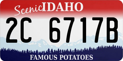 ID license plate 2C6717B