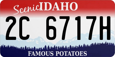 ID license plate 2C6717H