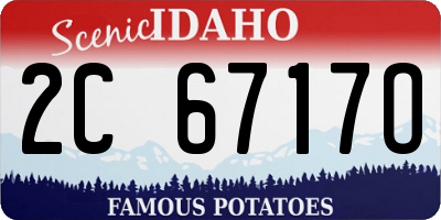 ID license plate 2C6717O