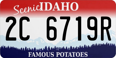 ID license plate 2C6719R