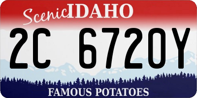 ID license plate 2C6720Y