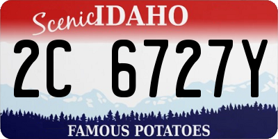 ID license plate 2C6727Y
