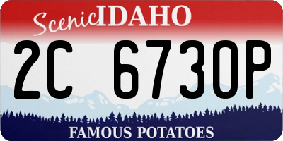 ID license plate 2C6730P