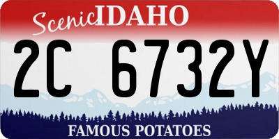 ID license plate 2C6732Y