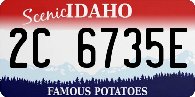 ID license plate 2C6735E