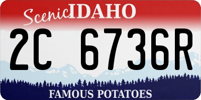 ID license plate 2C6736R