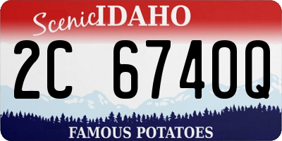 ID license plate 2C6740Q