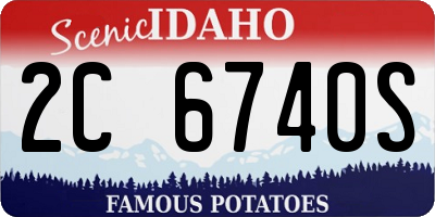 ID license plate 2C6740S