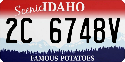 ID license plate 2C6748V