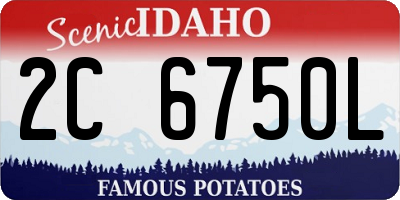 ID license plate 2C6750L