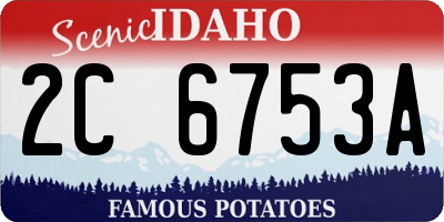 ID license plate 2C6753A