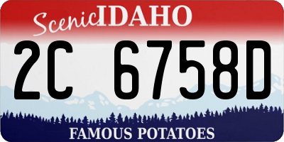 ID license plate 2C6758D