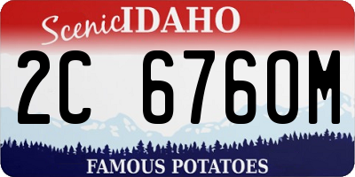 ID license plate 2C6760M