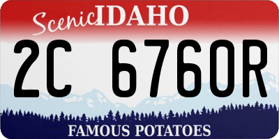ID license plate 2C6760R