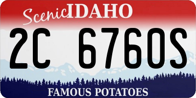 ID license plate 2C6760S